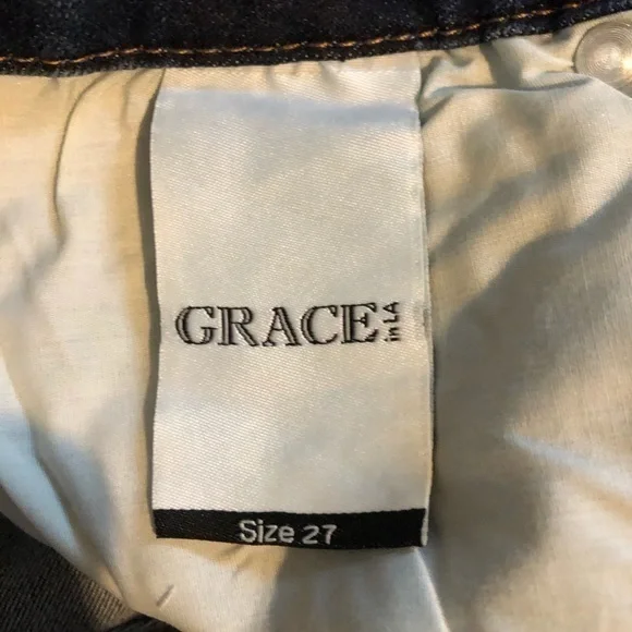 NWT Grace Jeans Classic 2 Tones Washu Mid Rise Skinny Jean - Picture 13 of 13